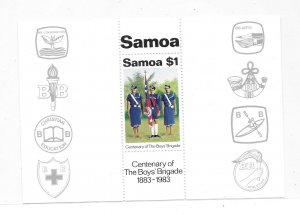 Samoa 1983 Boy Brigade Centenary Sc 619 MNH B31