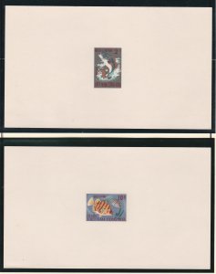 VietNam (South) # 402-404, Fish, Deluxe proof Cards, NH