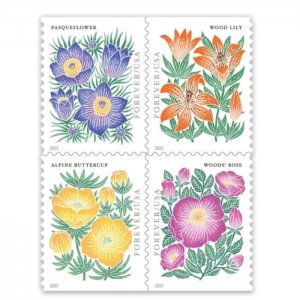 2022 Mountain Flora Wild Flower Forever Stamps 5 Booklets 100pcs