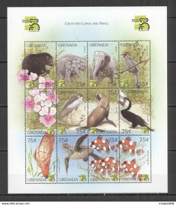 Grenada Animals Birds Marine Life Creatures Large & Small Sh ** Nw0595