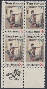 Scott 1470 MNH LL Zip Blk - Tom Sawyer