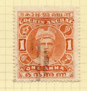 India Cochin 1911-13 Early Issue Fine Used 1a. 200357