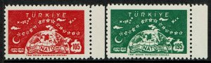 Turkey Scott 1436-37 MNH - NATO - 1959