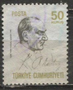 Turkey 1970: Sc. # 1835; Used Single Stamp