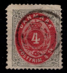 Denmark Scott 18 Used stamp