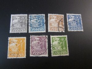 Denmark 1933 Sc 232-38 set FU