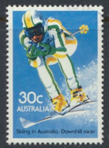 Australia SG 916 Used  Skiing SC# 899 w/first day issue cancel see scan