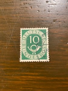 Germany SC 675 Used 10pf Numeral & Post Horn (6) - VF/XF