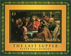 Marshall 626,MNH.Michel Bl.20. Christianity-140.The Last Supper by Rubens.1997.