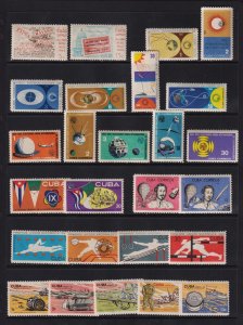 Cuba - 7 Mint, NH sets from 1965
