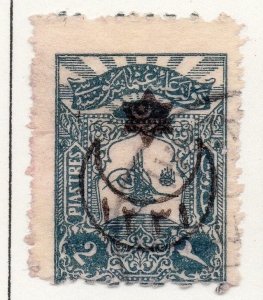 Turkey 1915 on 1905 Star Crescent Issue Fine Used 2p. Optd 050322