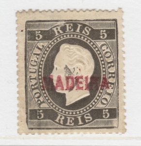 Portugal Madeira 1871-76 OPTD Type B 5r Perf. 14MH* Stamp A20P64F3949-