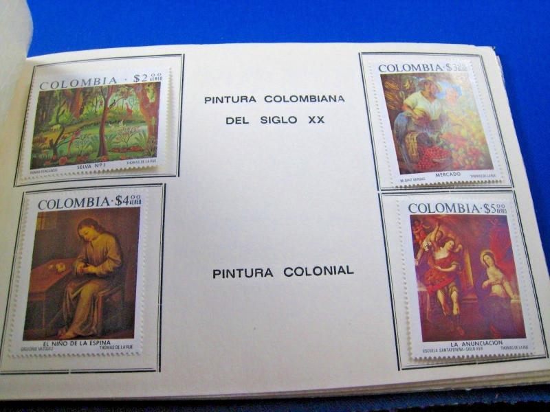 COLUMBIA - SCOTT # C611-23, 825-831  - PRESENTATION FOLDER  -  MNH