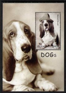 GUYANA - 2007 - Bassett Hound - Perf Min Sheet - Mint Never Hinged