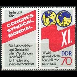 DDR 1986 - Scott# 2570 Trade Union Set of 1 NH