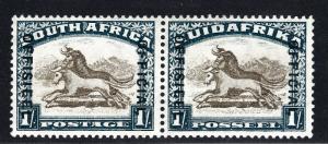 South Africa 1932 1Sh 21mm Official Pair SC#O19 SG#O17b  MVLH F-VF SG Cat $70