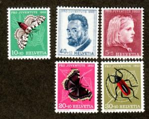 Switzerland # B227-B231 Mint!