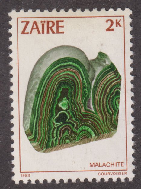 Zaire 1102 Malachite Rocks & Minerals 1983