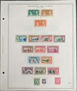 EDW1949SELL : TRINIDAD & TOBAGO Very clean, all VF Mint OG collection. Cat $452.