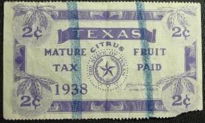 Texas Citrus Mature Fruit Tax Paid, Single