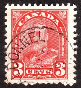 1931, Canada 3c, Used, Huge Jumbo, Sc 167