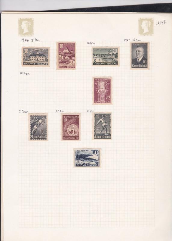 finland 1930-47  stamps page ref 18042