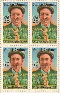 1988 Francis Ouimet Block of 4 25c Postage Stamps, Sc# 2377, MNH, OG