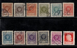 POLAND SC# 215-226 FVF/U