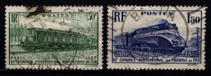 France 1937 XIII international Railway Congress, Set [Used]