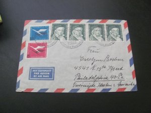 GERMANY 1956 COVER   TO USA  (155)