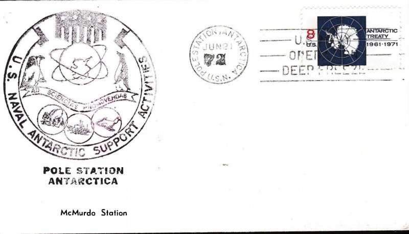 USA - 1955 US Navy Operation Deep Freeze Antarctic Cover. Scott 1431  Penguins