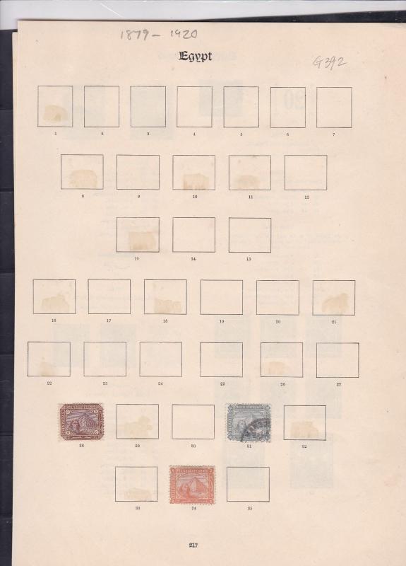 egypt issues of 1879-1920 stamps page ref 18118