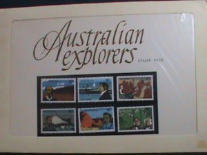 AUSTRALIA- 1976 SC# 630-5 AUSTRIAN EXPLORERS ORIGINAL STAMP PACK-MNH VERY FINE