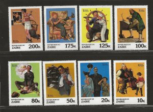 ZAIRE SC# 1005-12 FVF/MNH