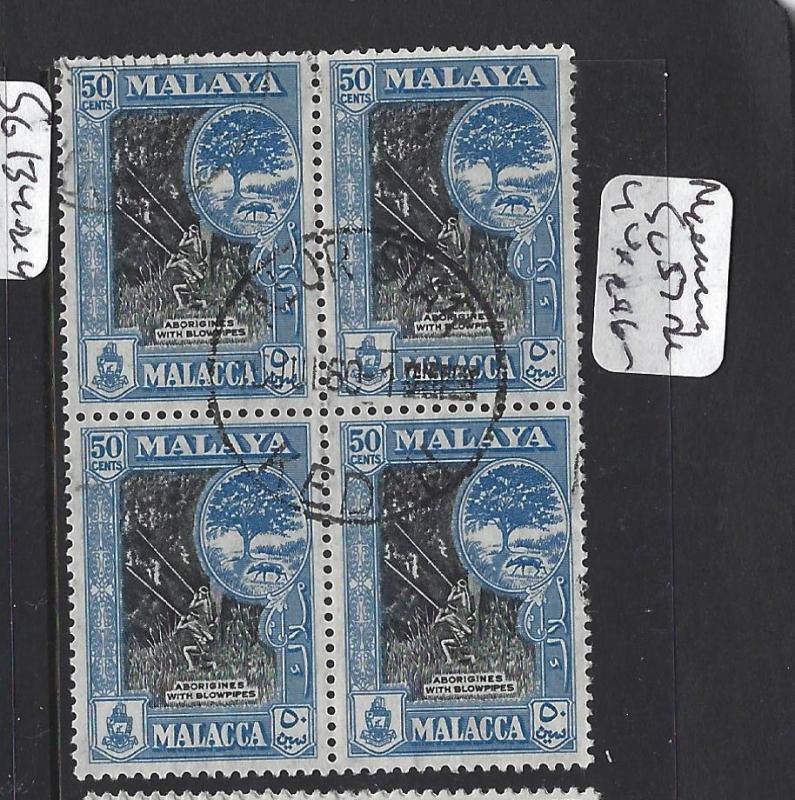 MALAYA  SELANGOR  (PP1308B)  50C TREE  SG 57  BL OF 4   VFU