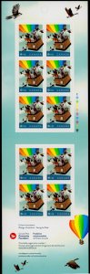 Canada B35a Booklet MNH Community Foundation, Animals, Birds, Balloon, Whale