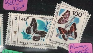 Rwanda Buttefly SC 114-25 MNH (2exy) 