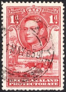 Bechuanaland Protectorate 1938 KG VI Definitive Low Values Used