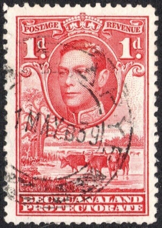 Bechuanaland Protectorate 1938 KG VI Definitive Low Values Used