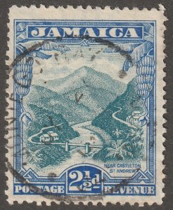 Jamaica, stamp, Scott#107,  used, hinged,  2-1/2d,