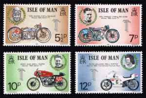 Isle of Man #66-69 Motorcycle Races Set of 4; MNH (1.25)