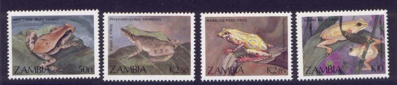 Zambia 462-5 MNH Frogs