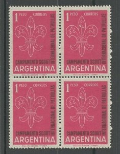 1961 Argentina Boy Scouts badge block