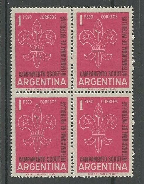 1961 Argentina Boy Scouts badge block