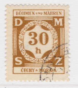 Czechoslovakia Ger. 1941 BOHEMIA AND MORAVIA 30h Protectorate Used A25P41F19247-