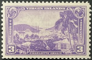 Scott #802 1937 3¢ Virgin Islands MNH OG VF