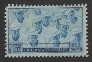 SC# 935 - (3c) - US Navy in WWII - Used Single