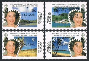 Barbuda 1306-1309,MNH.Michel 1418-1421. Queen Elizabeth II,Ascension on Throne.