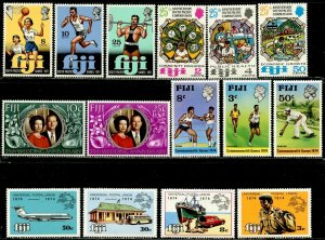 FIJI Sc#321//513 1971-84 Seven Complete Sets & 1 S/S OG Mint NH