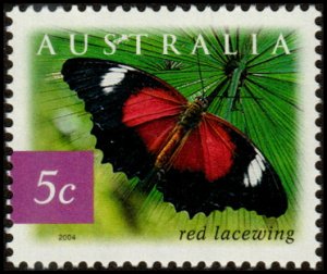 Australia 2235 - Mint-NH - 5c Red Lacewing Butterfly (2004)